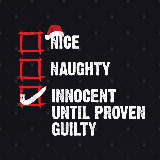 Nice Naughty Innocent Until Proven Guilty Christmas List by Emma